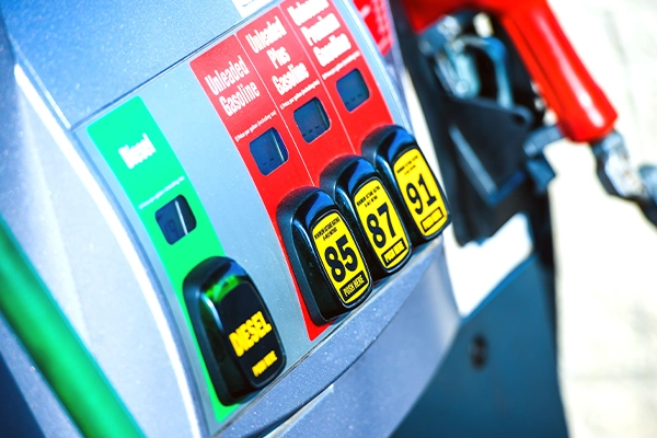 Fuel pump with gasoline and diesel options marked